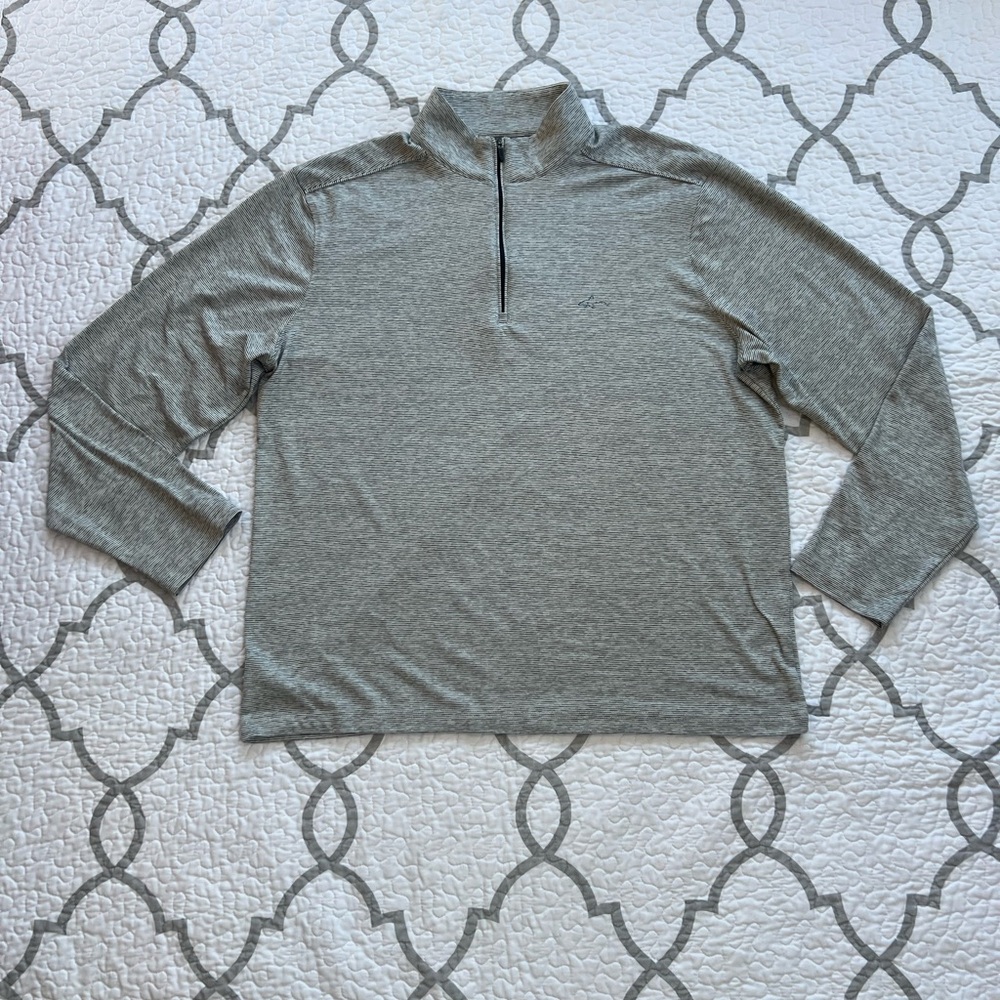 Greg Norman Grey 1/4 zip Pullover Men’s size Large